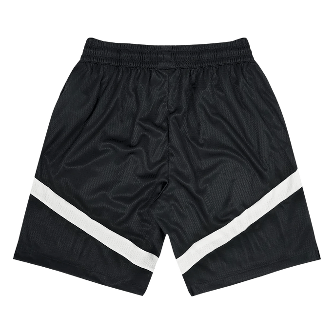 Black and white nike basketball shorts sales
