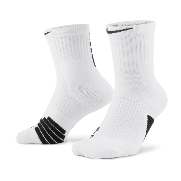 Nike Elite Mid Basketball Socks White - Main Image